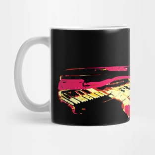 Colorful Pianist Fun Paint Style Mug